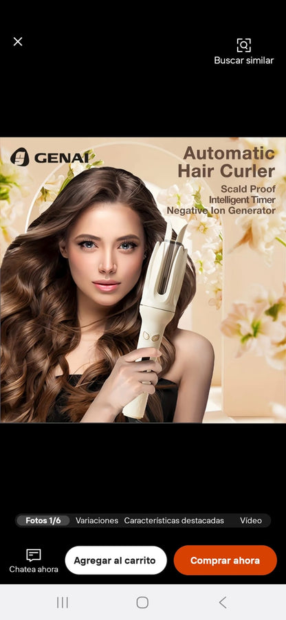 GlowHair AutoCurl Pro™ – Rizador Automático Inteligente