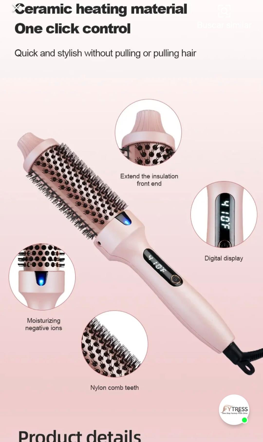 GlowHair ProHeat Brush™ – Cepillo Térmico Inteligente 5 en 1
